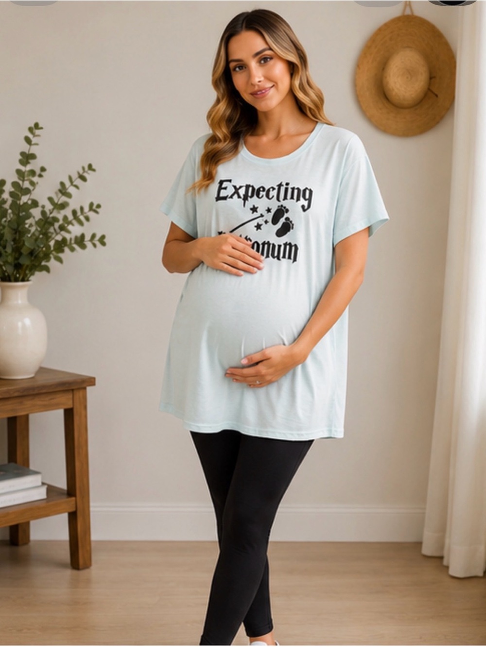 Harry Potter Expecting Patronum maternity tee XL wizard baby announcement